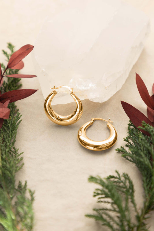 ORECCHINI ALISHA (30MM) PLACCATI IN ORO